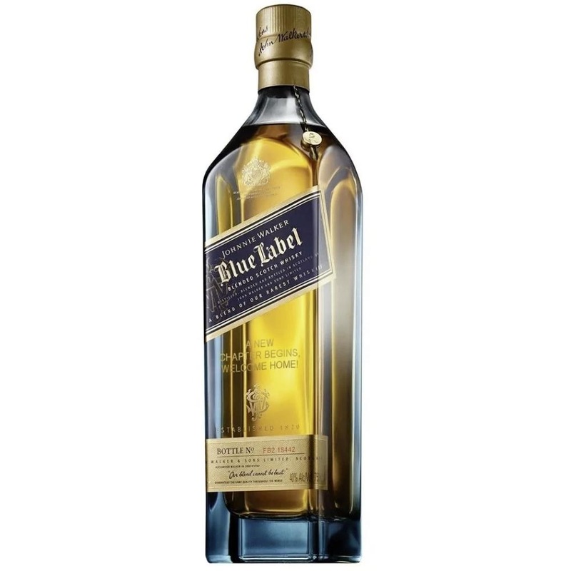 Johnnie Walker Blue Label ‘To a New Year And a New Path’ Engraved Bottle