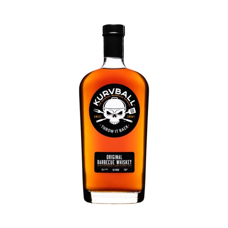 KURVBALL THE ORIGINAL BARBECUE FLAVORED WHISKEY 68 750ML 750ML