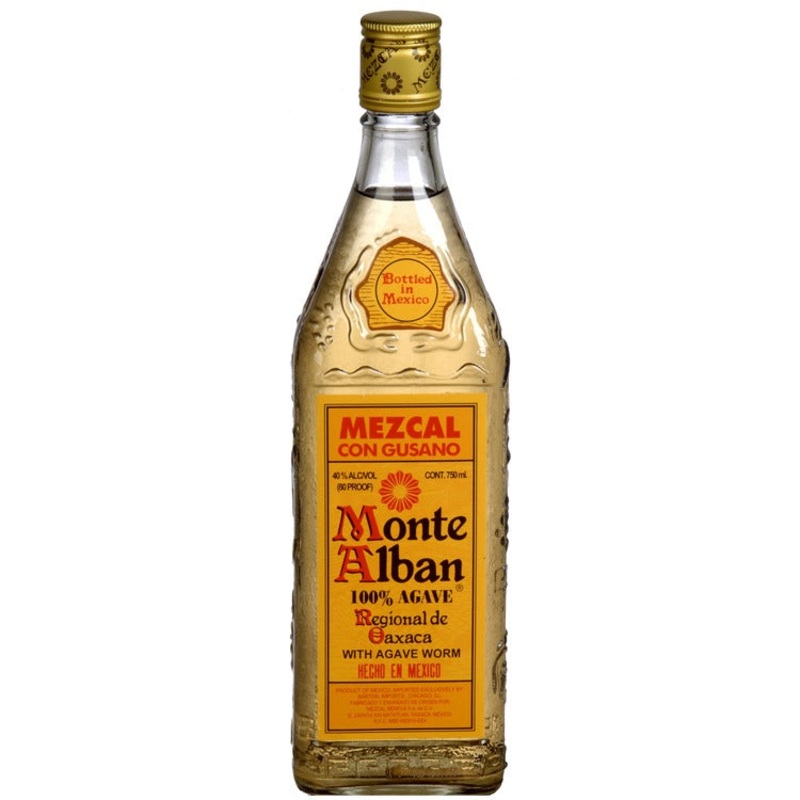 MONTE ALBAN MEZCAL CON GUSANO 80 750ML 750ML