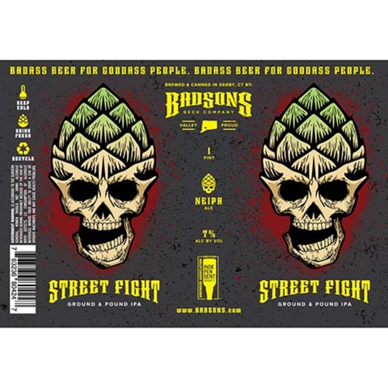 Badsons Street Fight Ground & Pound IPA 16OZ SINGLE CAN