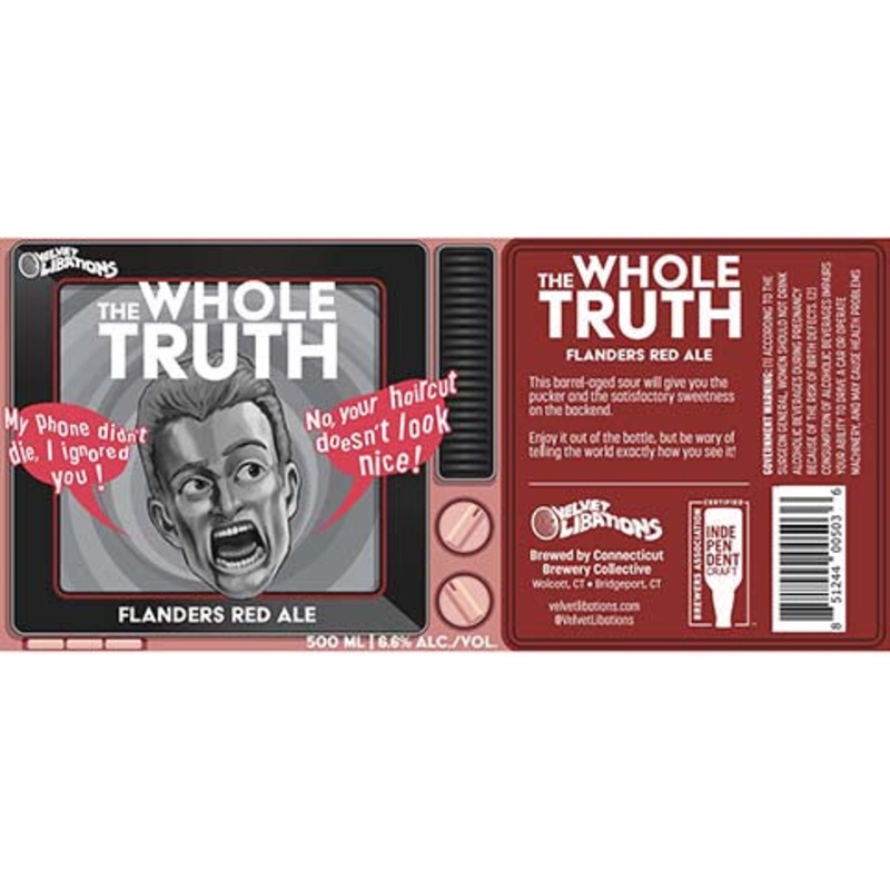 Connecticut The Whole Truth Flanders Red Ale 500ML BTL