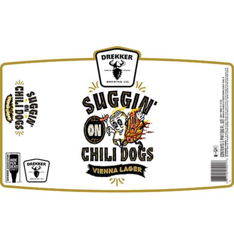 Drekker Suggin’ On Chili Dogs Vienna Lager 16OZ SINGLE CAN
