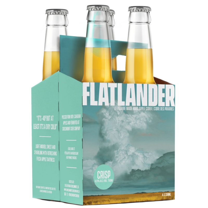 FLATLANDER CRISP CIDER 4 BOTTLES