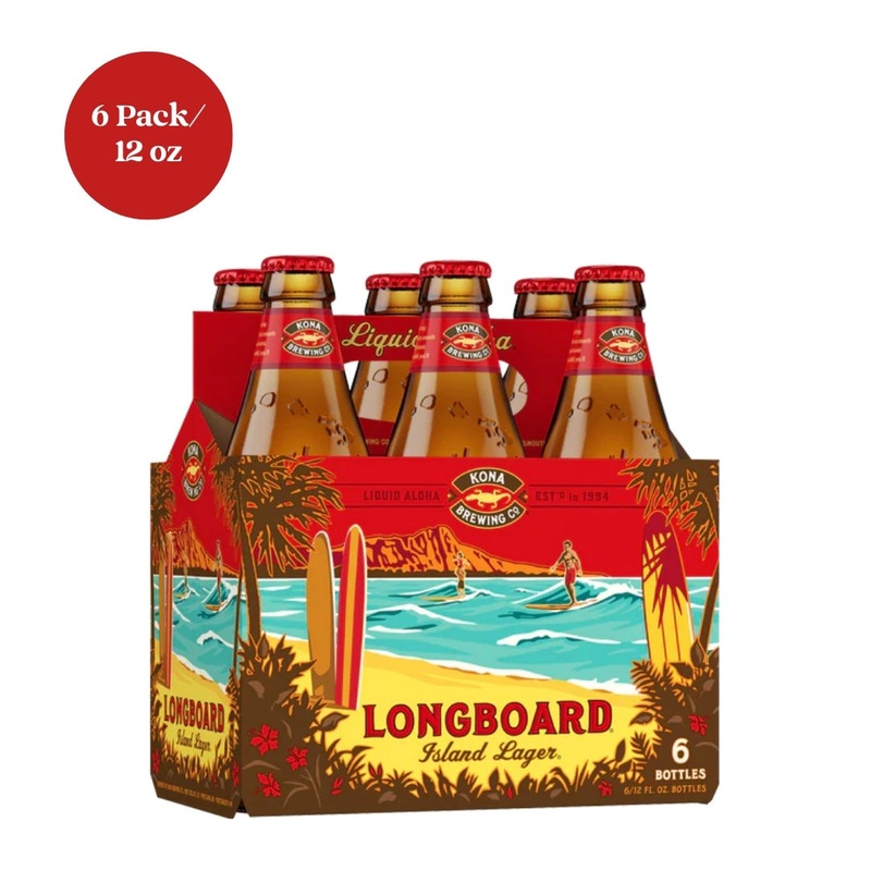 Kona Brewing Longboard Island Lager 6pk 12 fl oz Bottle