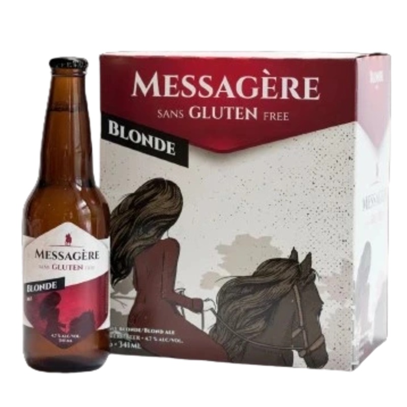 LA MESSAGERE GLUTEN FREE BEER 341ML 6PK BT @ Airdrie [1000952] 2046 ml