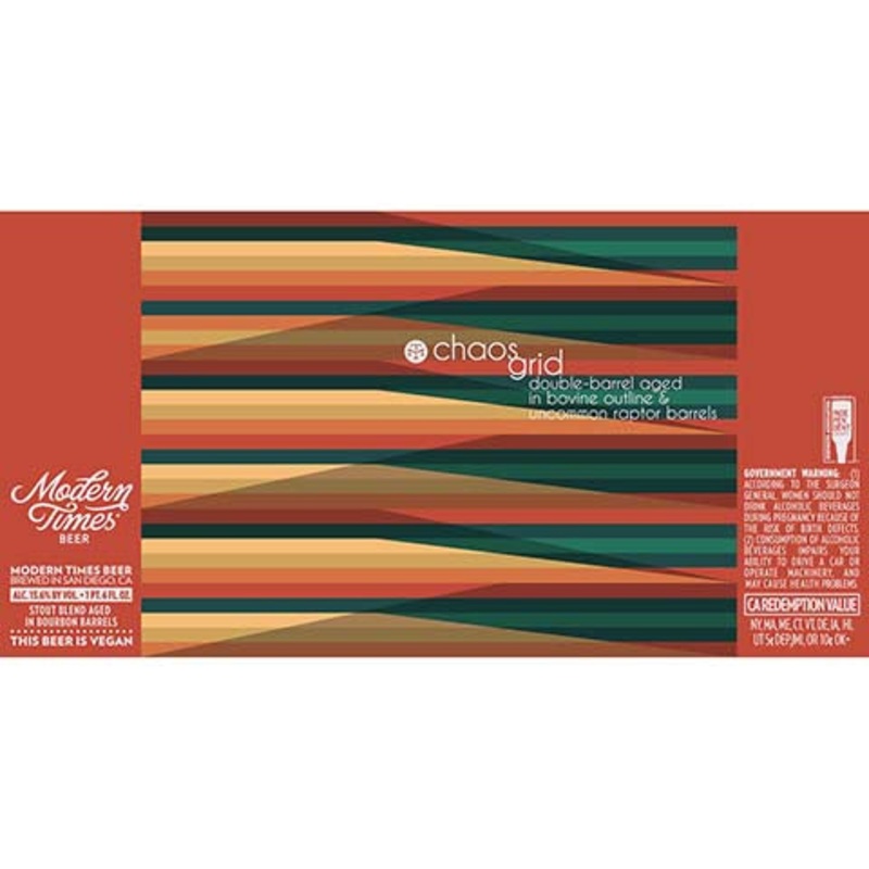 Modern Times Chaos Grid Double Barrel Aged in Bovine Uncommon Stout 16OZ SINGLE CAN