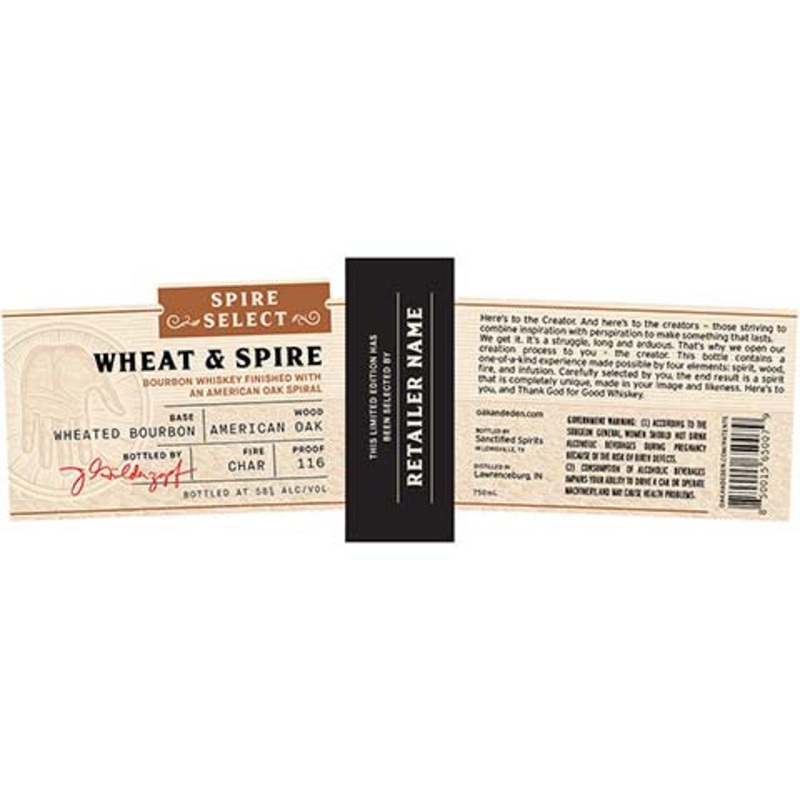 Wheat & Spire| Spire Select American Oak Bourbon Whiskey 750ML BTL