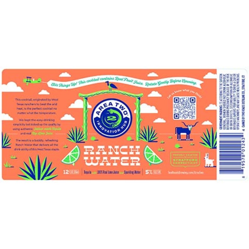 Area Two Ranch Water 12OZ SINGLE CAN