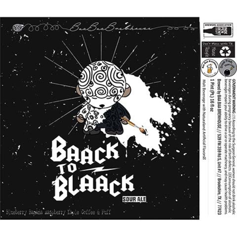 Baa Baa Baack To Blaack Sour Ale 16OZ SINGLE CAN