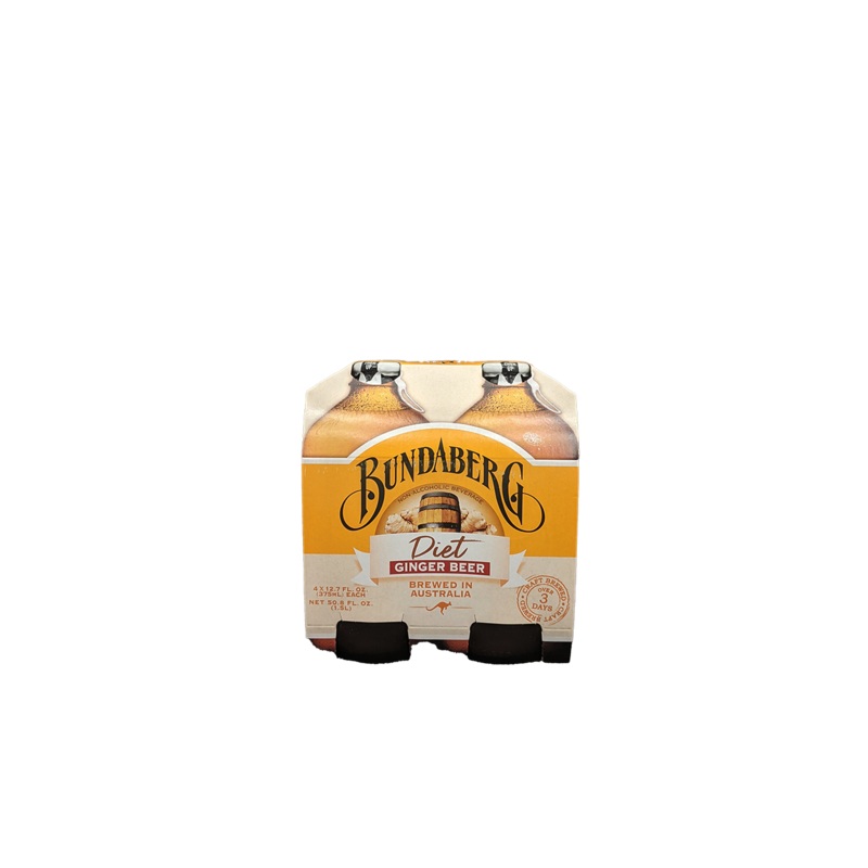 Bundaberg Diet Ginger Beer 4 Pack Bottles