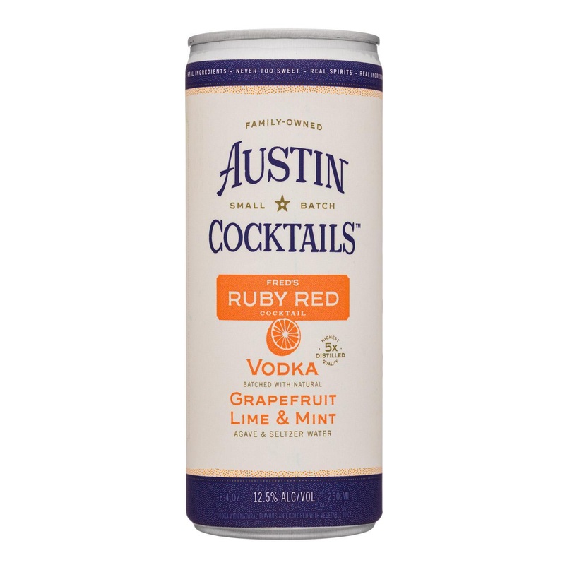 Cocktail Austin 4pk Ruby Red Vodka Soda