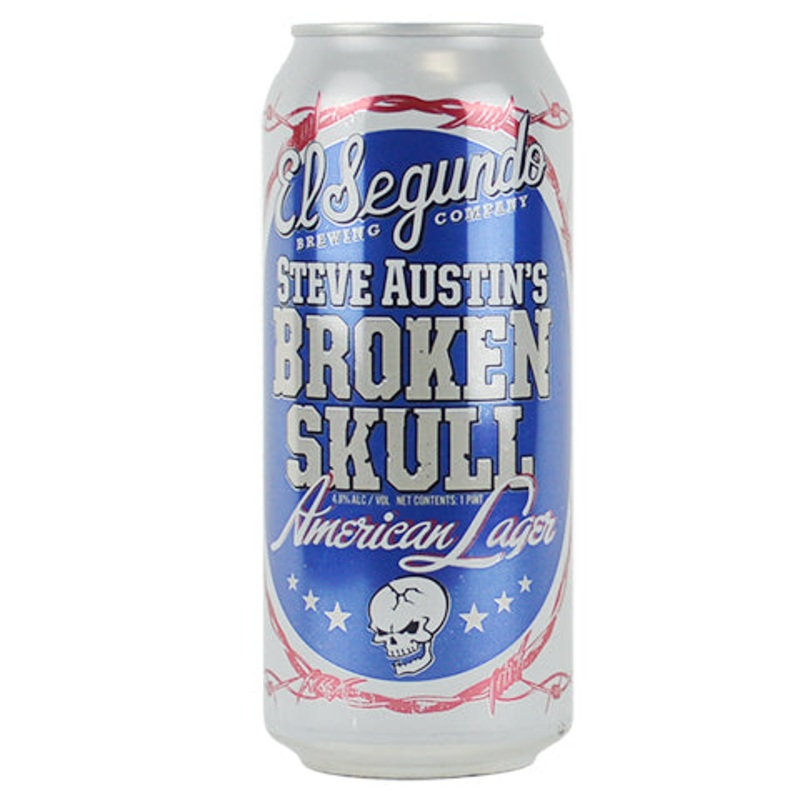 El Segundo Steve Austin’s Broken Skull American Lager 16OZ CAN