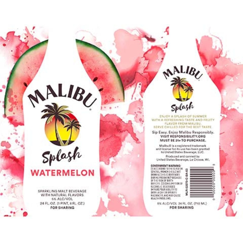 Malibu Splash Watermelon 24OZ SINGLE CAN