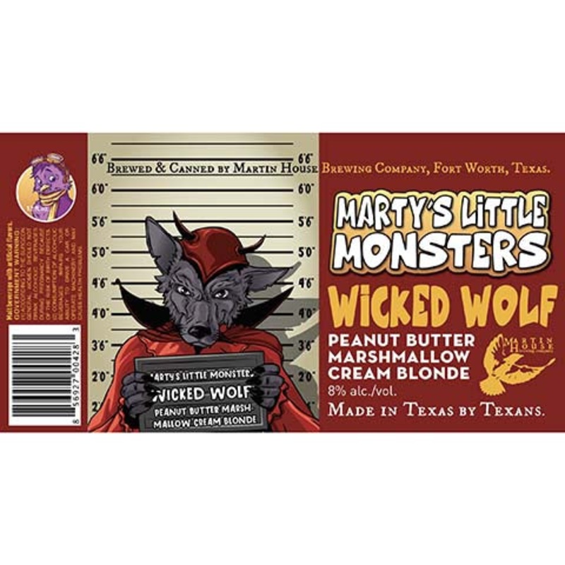 Martin House Marty’s Little Monsters Wicked Wolf Cream Blonde Ale 12OZ SINGLE CAN