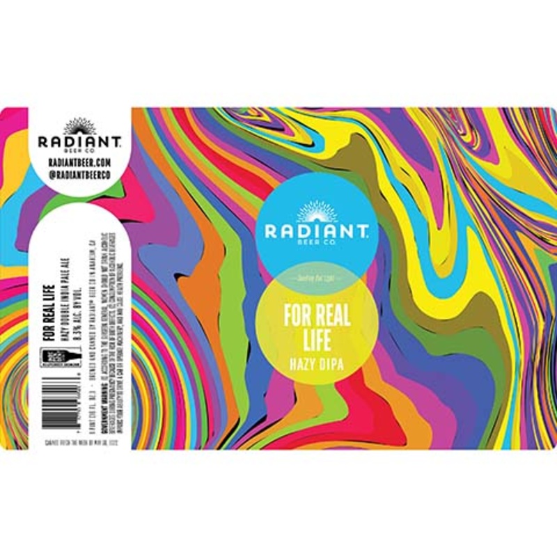 Radiant For Real Life Hazy DIPA 16OZ SINGLE CAN
