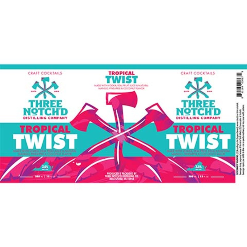 Three Notch’d Tropical Twist 12OZ SINGLE CAN