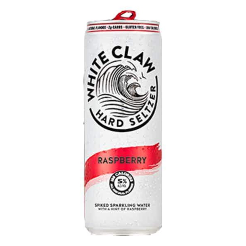 White Claw Hard Seltzer Raspberry – 6pk Can