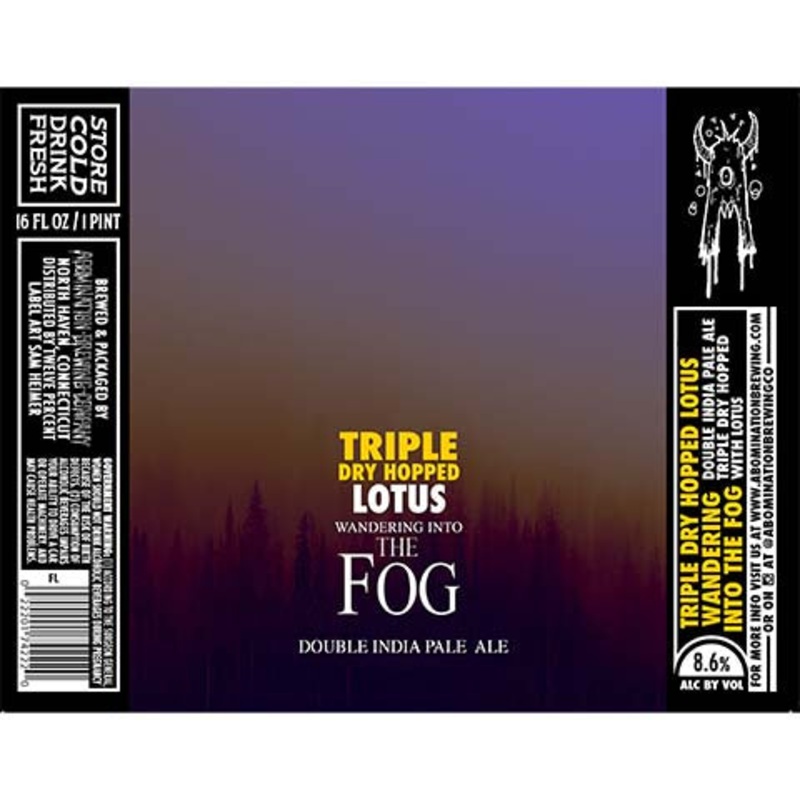 Abomination Wandering Into The Fog DIPA (Lotus) 16OZ SINGLE CAN