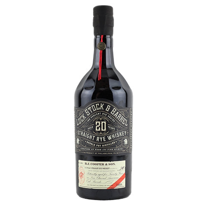 Lock Stock & Barrel 20 Year Old Straight Rye Whiskey 750ML BTL