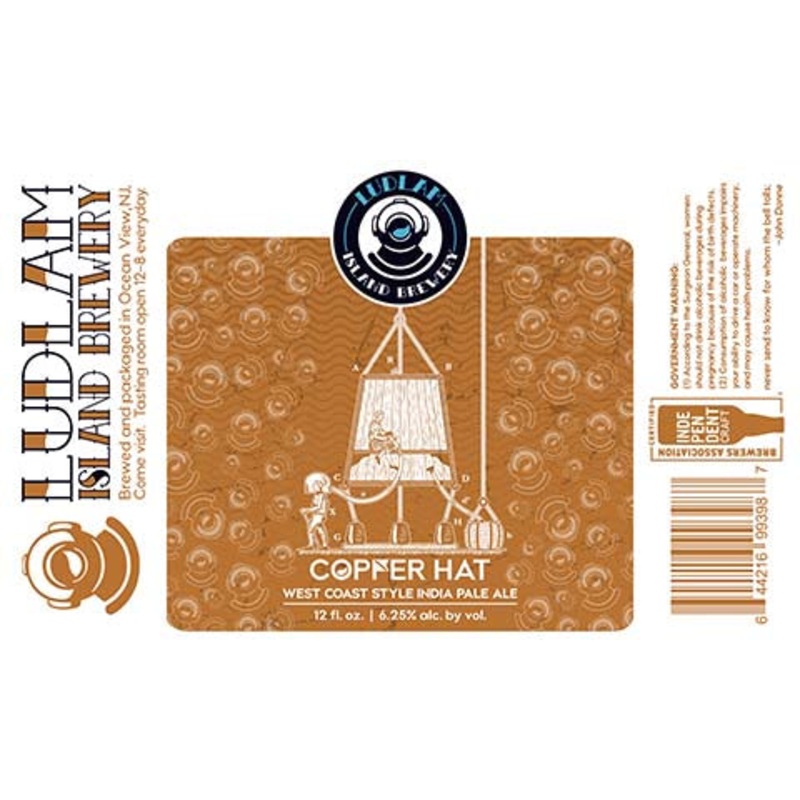 Ludlam Copper Hat West Coast IPA 12OZ SINGLE CAN