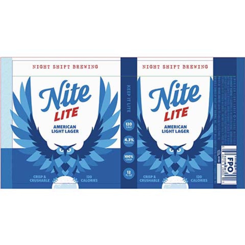 Night Shift Nite Lite American Lager 12OZ SINGLE CAN