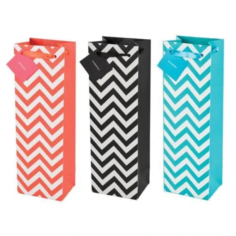 TRUE ASSORTED CHEVRON 1 BTL WINE BAG @ Lethbridge [1003476] ml