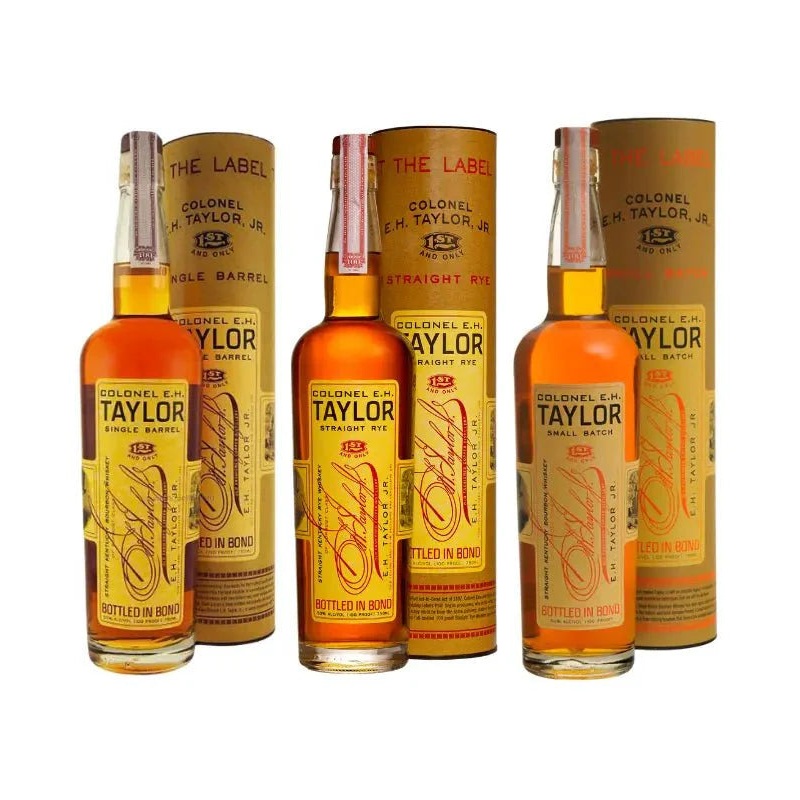 Colonel E.H. Taylor Single Barrel, Rye, and Small Batch Bundle