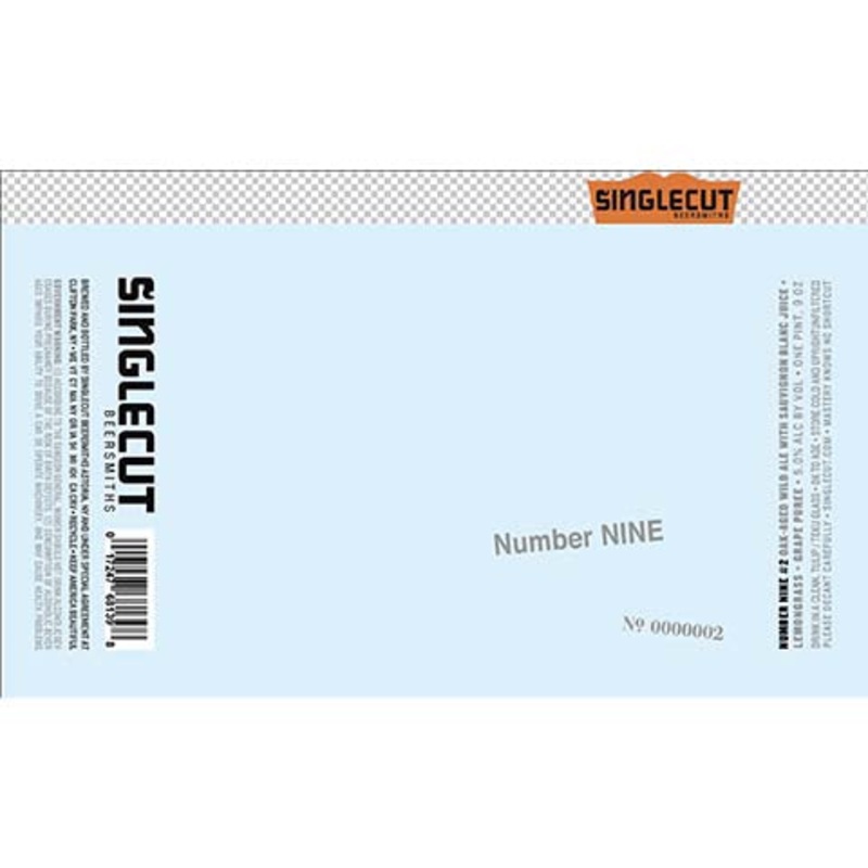 Number Nine No. 0000002 Wild Ale 25OZ SINGLE BTL