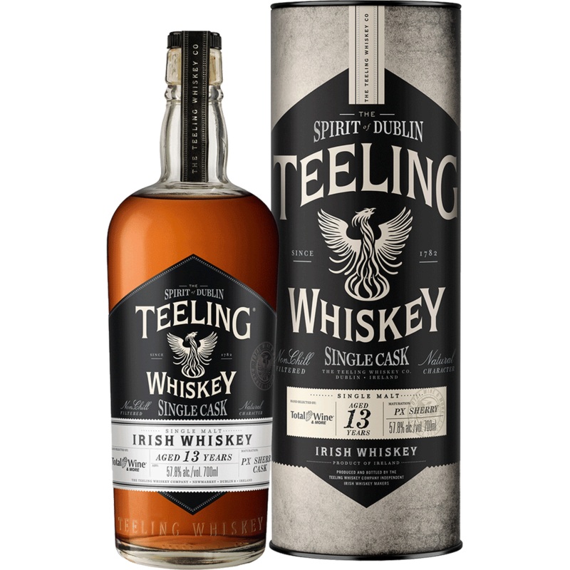TEELING SINGLE MALT IRISH WHISKEY SINGLE CASK PX SHERRY CASK 14 YR 112.8 750ML 750ML