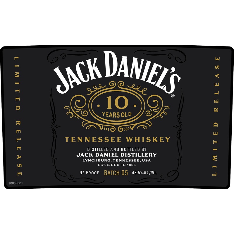 Jack Daniel’s 10 Year Old Tennessee Whiskey Batch 05