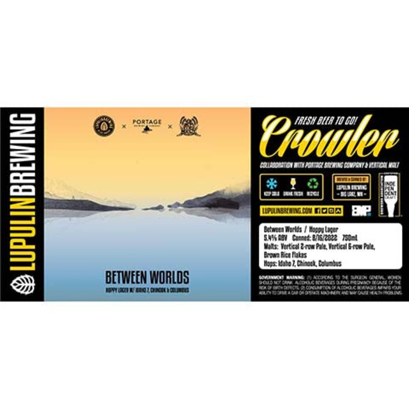 Lupulin Between Worlds Hoppy Lager 750ML BTL