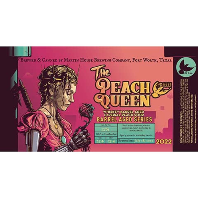 Martin House The Peach Queen Imperial Peach Sour 12OZ SINGLE CAN