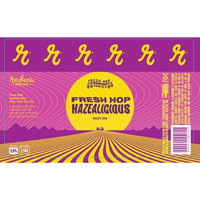 Reuben’s Fresh Hop Hazealicious Hazy IPA 16OZ SINGLE CAN