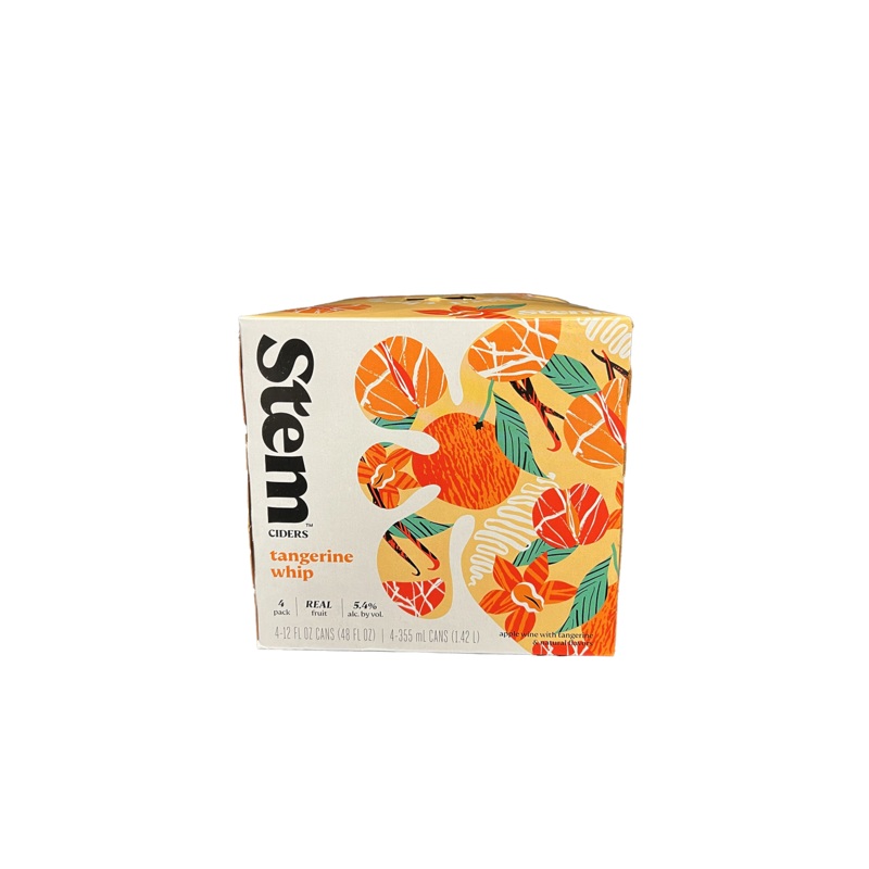 Stem Seasonal Cider 4 Pack Cans Tangerine Whip
