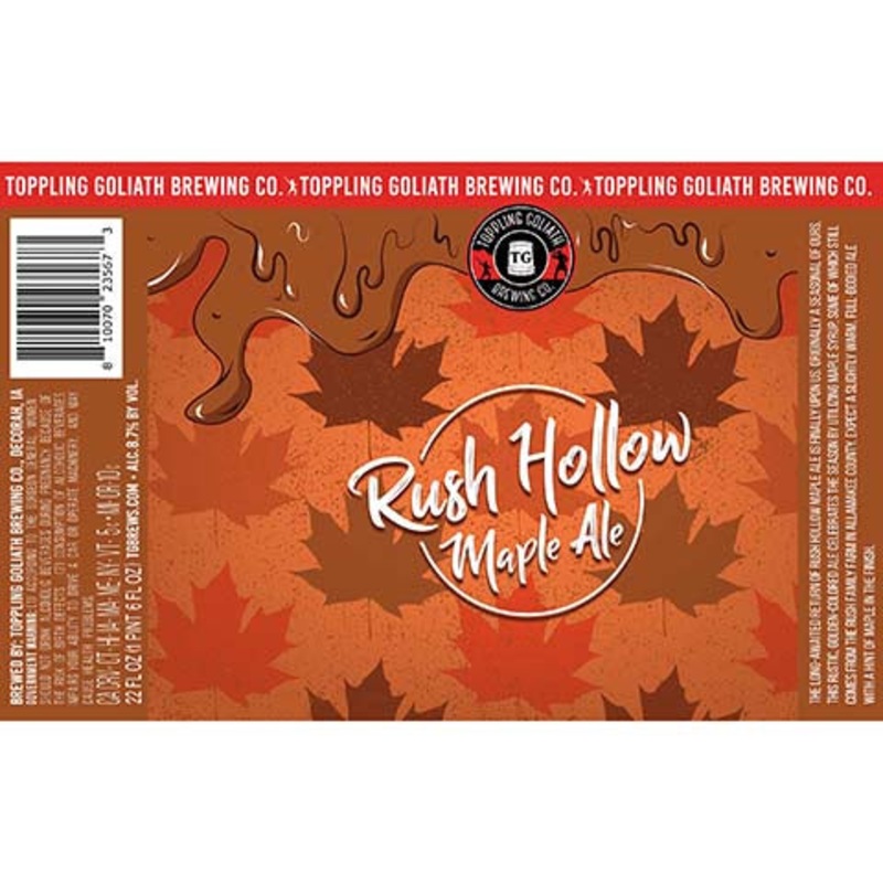 Toppling Goliath Rush Hollow Maple Ale 16OZ SINGLE CAN