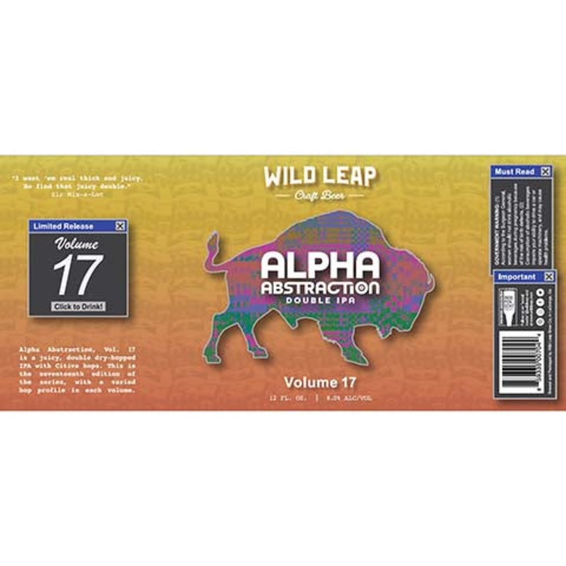 Wild Leap Alpha Abstraction DIPA Volume 17 12OZ SINGLE CAN