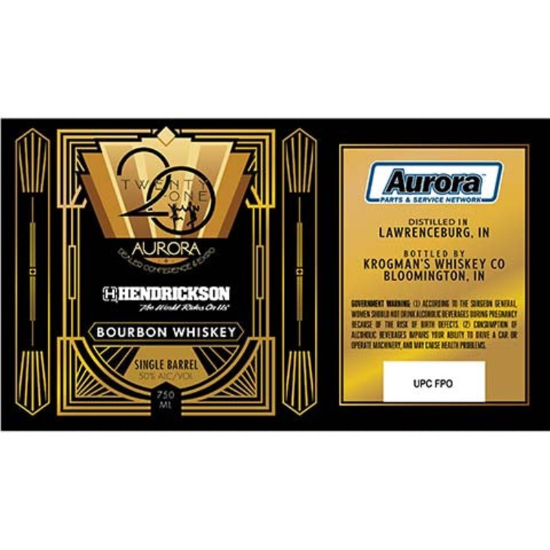 Aurora Hendrickson Bourbon Whiskey 750ML BTL