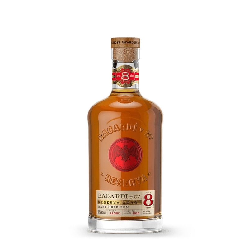 Bacardi Reserva Ocho Gold Rum 750mL