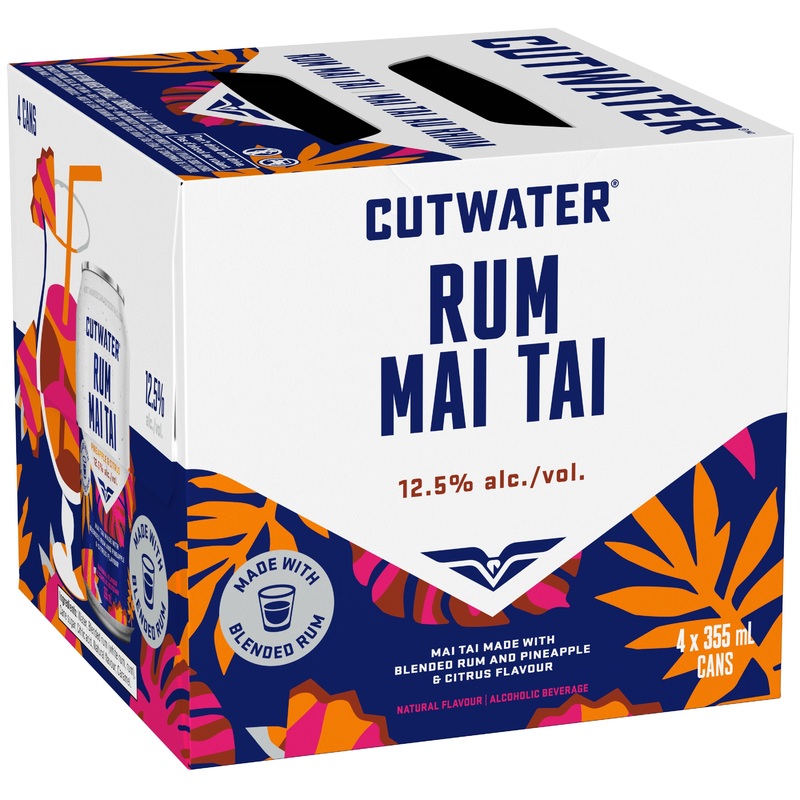 CUTWATER RUM MAI TAI 355ML 4PK CAN @ Airdrie [1055771] 1420 ml