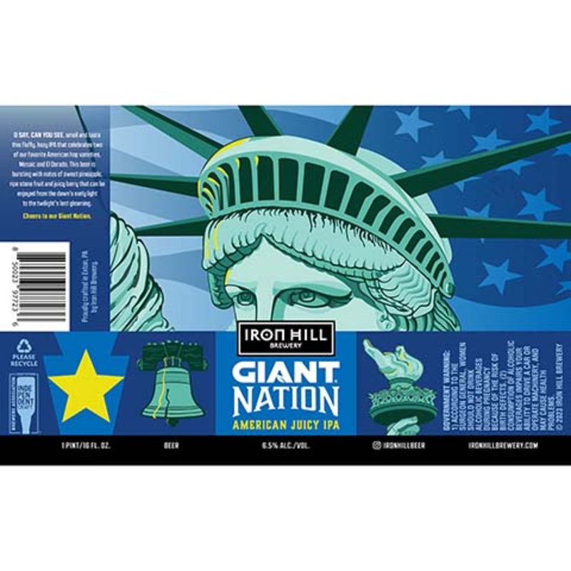 Iron Hill Giant Nation Juicy IPA 16OZ SINGLE CAN