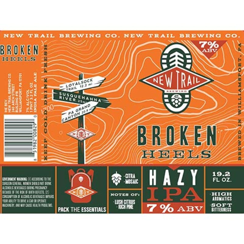 New Trail Broken Heels Double Hazy IPA 19.2OZ SINGLE CAN