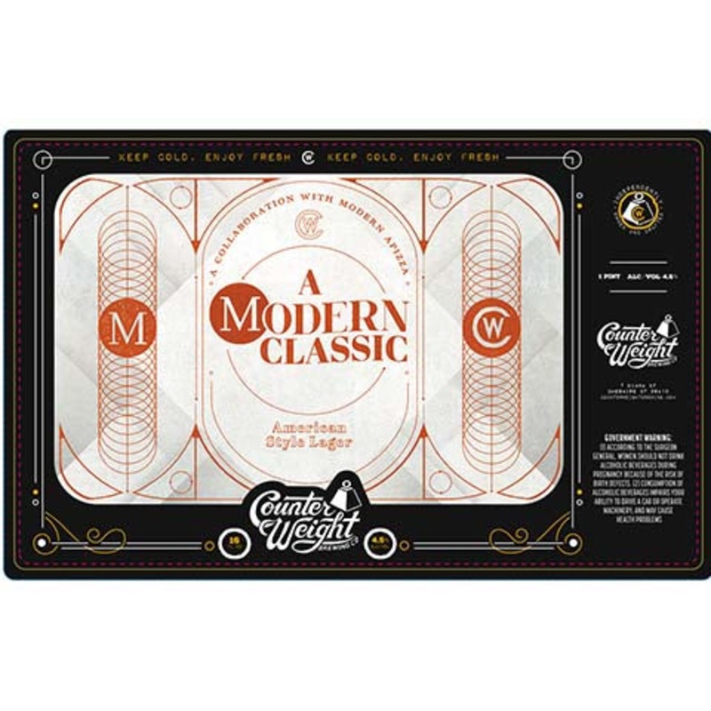Counter Weight A Modern Classic Lager 16OZ SINGLE CAN