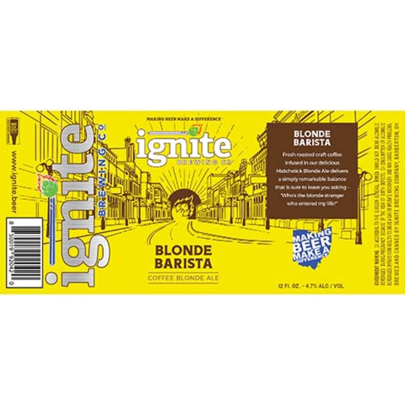 Ignite Blonde Barista Blonde Ale 12OZ SINGLE CAN