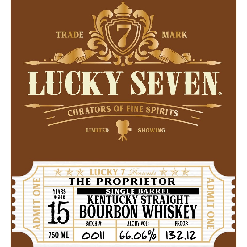 Lucky Seven The Proprietor 15 Year Old Single Barrel Kentucky Straight Bourbon