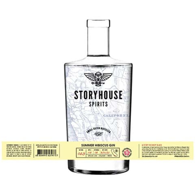 Storyhouse Summer Hibiscus Gin 750ML BTL