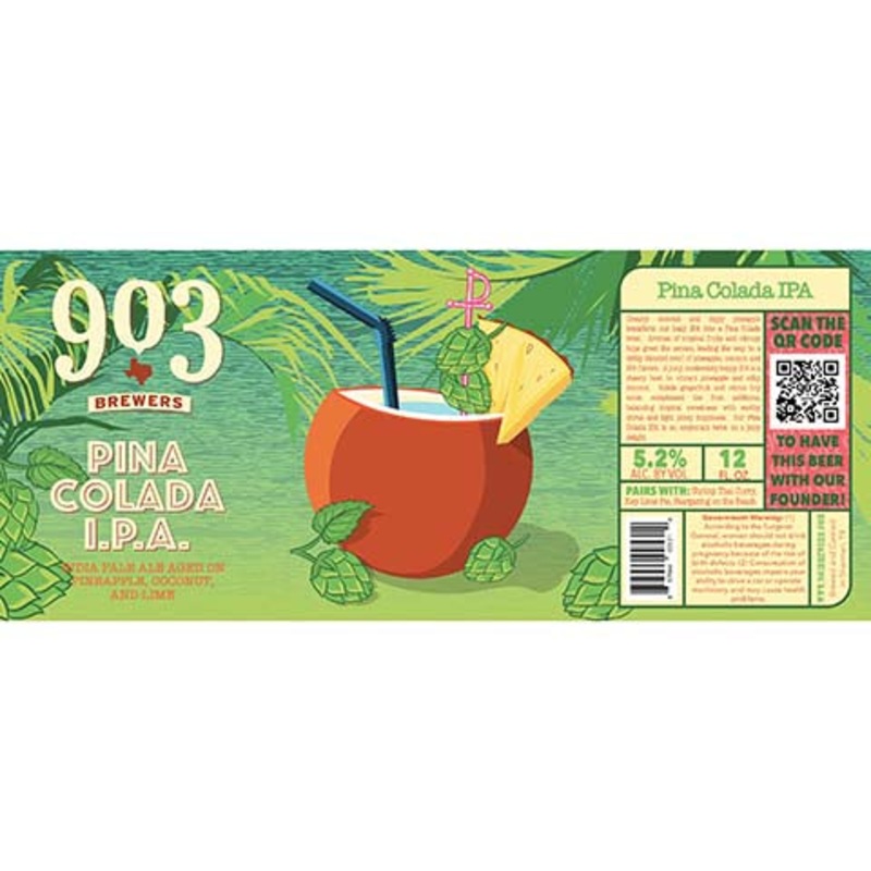 903 Brewers Pina Colada IPA 12OZ SINGLE CAN