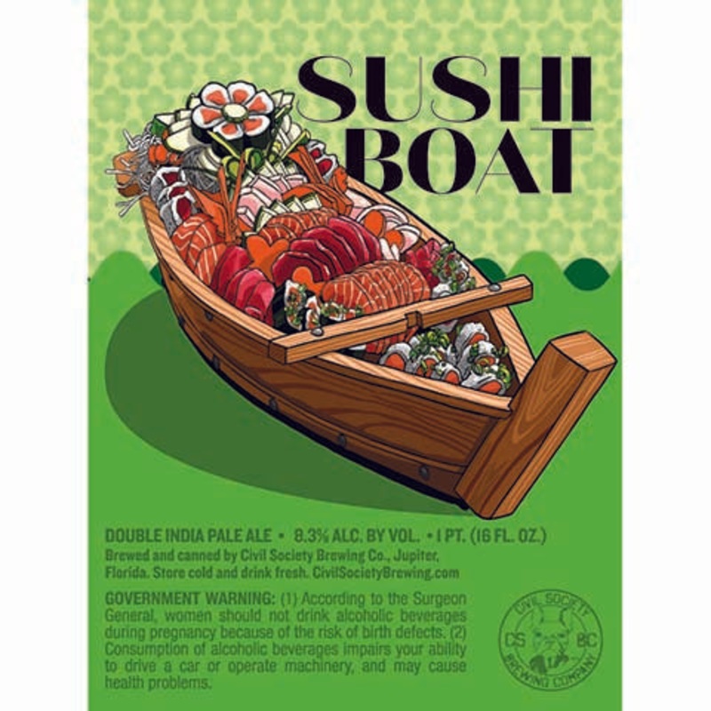 Civil Society Sushi Boat DIPA 16OZ SINGLE CAN