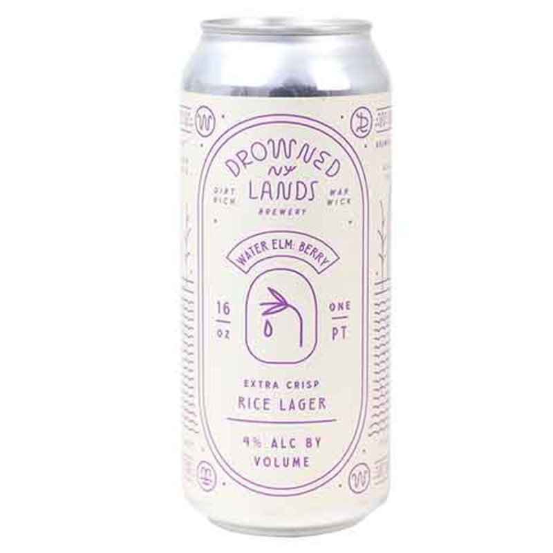 Drowned Lands Water Elm Berry Rice Lager 16OZ SINGLE CAN