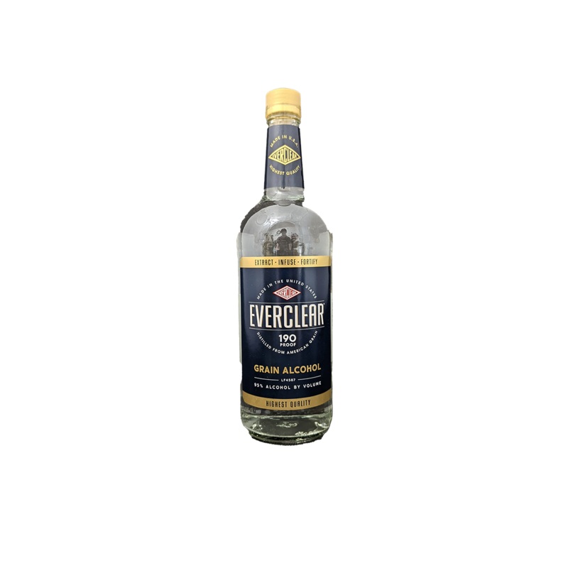 Everclear 190 Proof Grain Alcohol 1L