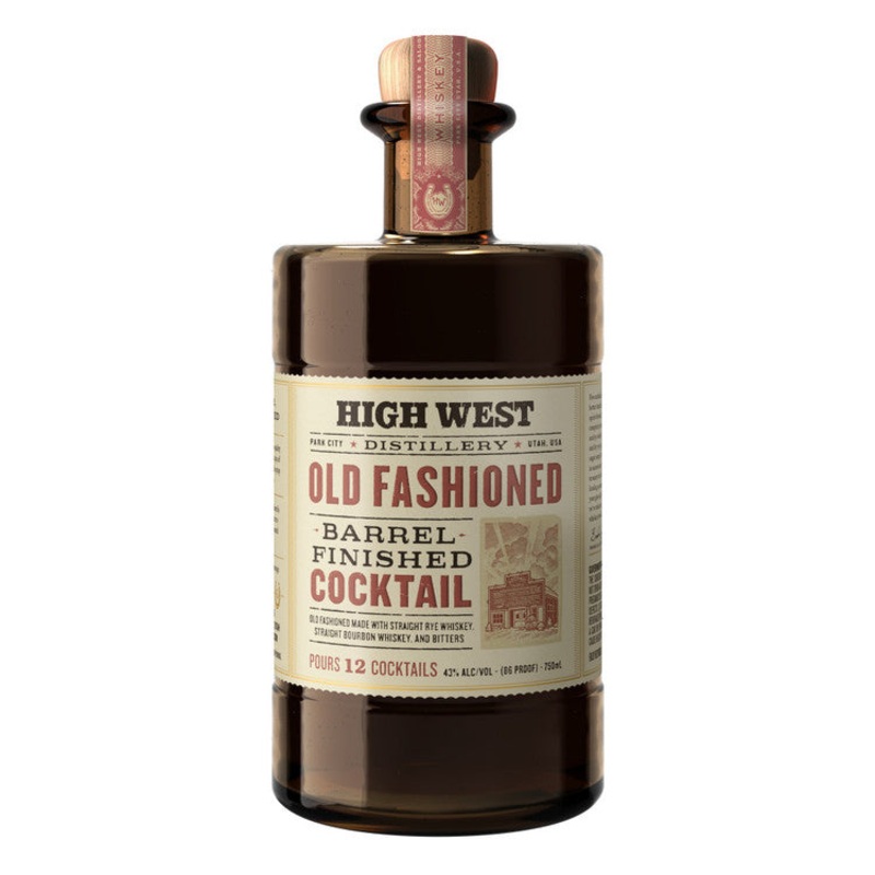 HIGH WEST OLD FASHIONED BARREL FINISHED COCKTAIL 86 750ML 750ML
